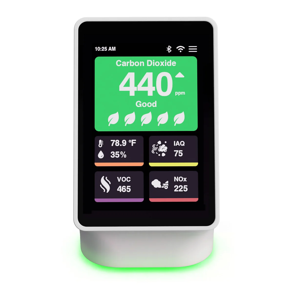 Terrestream device showing room readings